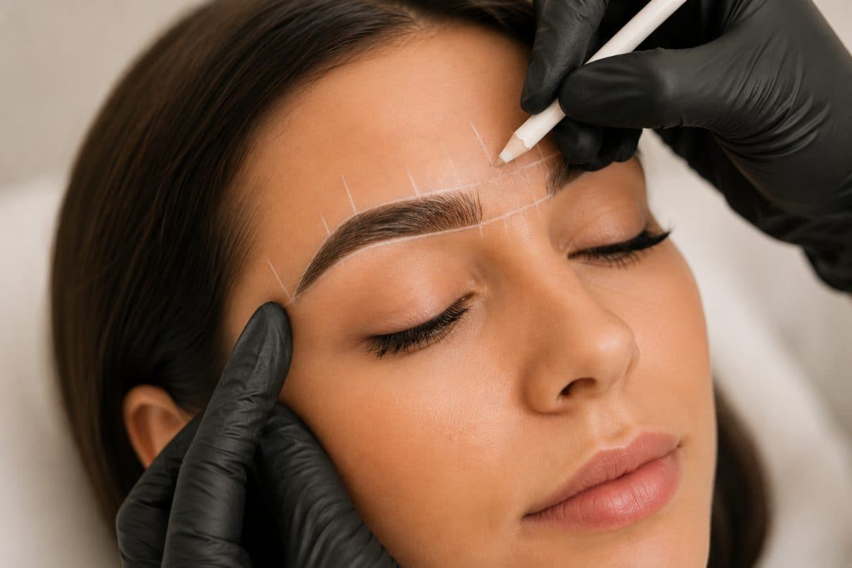 Vorbereitung auf eine Permanent-Make-up-Behandlung